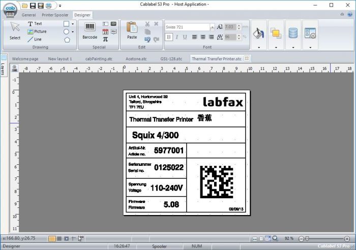 Cablabel S3 Pro Label Software Name