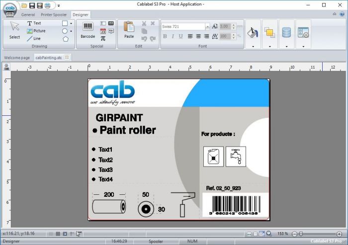 Cablabel S3 Print Label Software Name