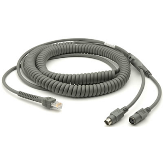 20ft (6m) PS/2 Power Port Cable - Coiled - Keyboard Wedge Name