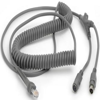 12ft (3.7m) PS/2 Power Port Cable - Coiled - Keyboard Wedge Name