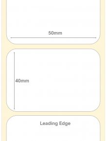 50mm x 40mm Semi Gloss Permanent Labels