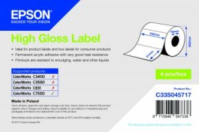 C33S045717 - High Gloss Label - 102mm x 51mm