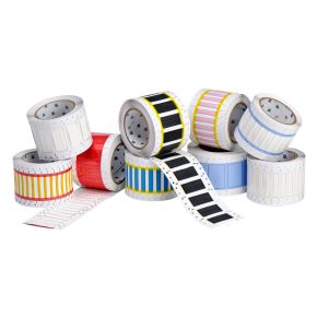 BRADY PERMASLEEVE HEAT-SHRINK WIRE AND CABLE LABELS, 4.76MM DIAMETER, FOR 76 MM CORE PRINTERS