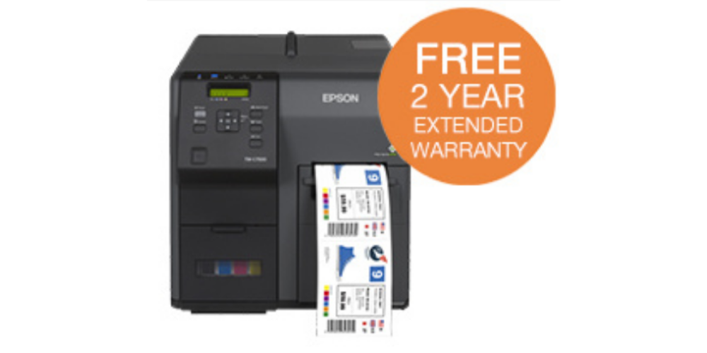Free 2 Year Extended Warranty on Epson ColorWorks Printers 