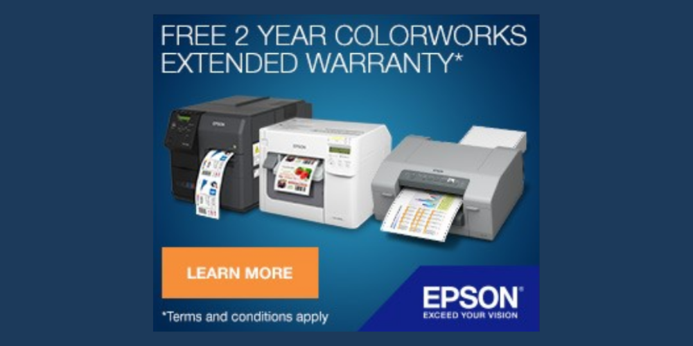 Autumn Offer : FREE 3 YEAR EXTENDED Warranty on selected ColorWorks Printers